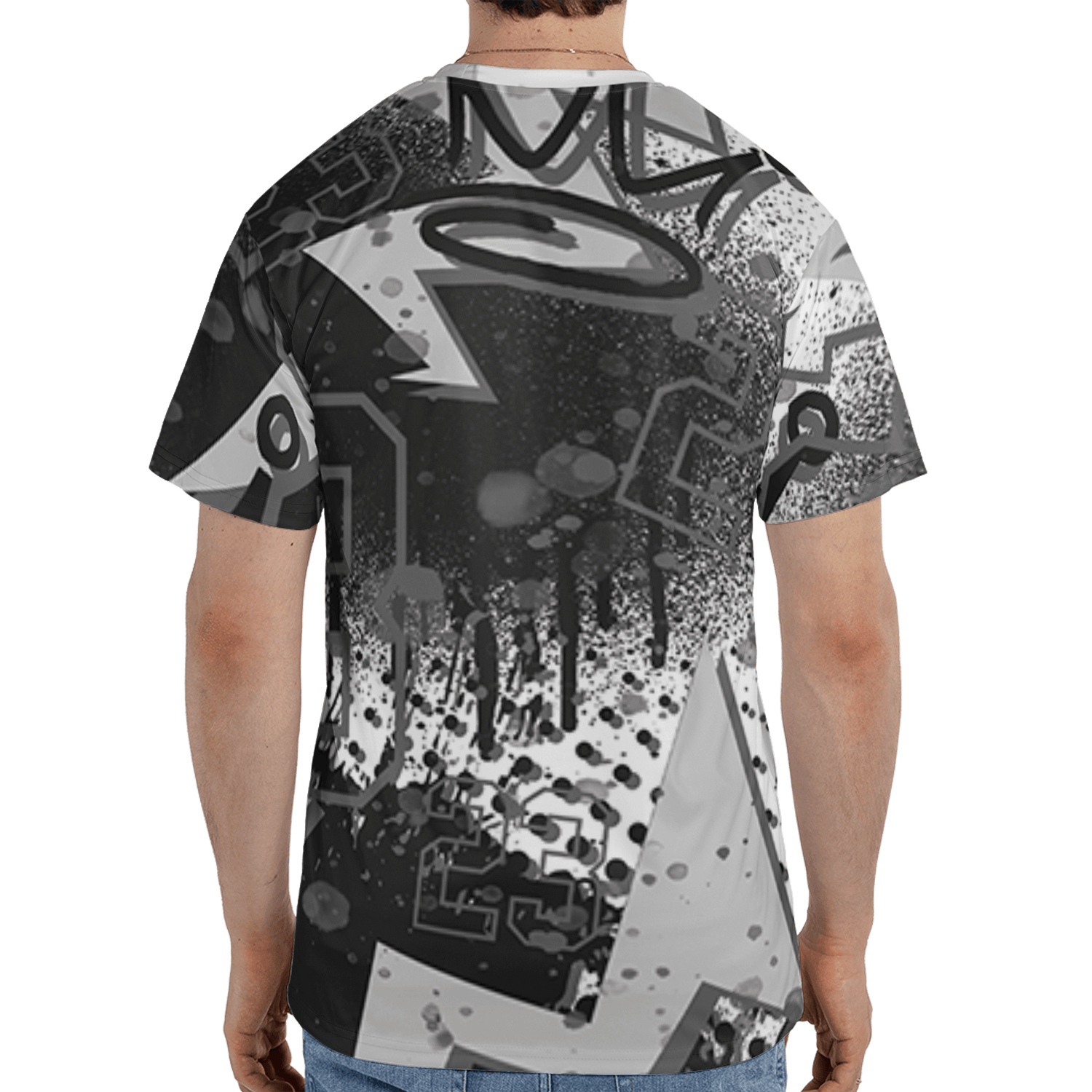 Retro High OG Black White 1s T Shirt Match 23 King 3D All-Over Print Zigzag - NastyJamz