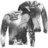 Retro High OG Black White 1s Sweatshirt Match 23 King 3D All-Over Print Zigzag - NastyJamz