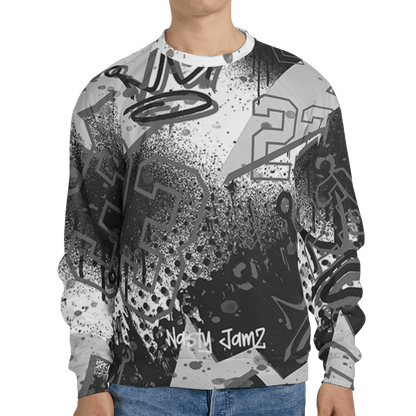 Retro High OG Black White 1s Sweatshirt Match 23 King 3D All-Over Print Zigzag - NastyJamz