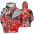 Bred Reimagined 4s Hoodie Match 23 King 3D All-Over Print Zigzag - NastyJamz