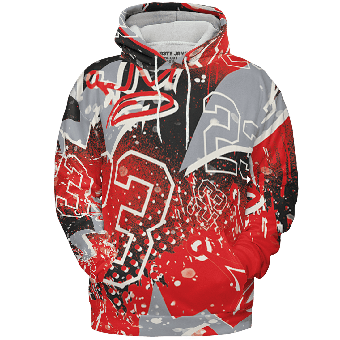 Bred Reimagined 4s Hoodie Match 23 King 3D All-Over Print Zigzag - NastyJamz