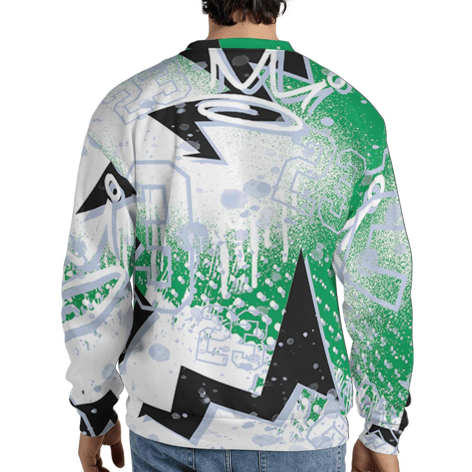 Lucky Green 5s Sweatshirt Match 23 King 3D All-Over Print Zigzag - NastyJamz