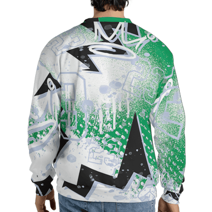 Lucky Green 5s Sweatshirt Match 23 King 3D All-Over Print Zigzag - NastyJamz