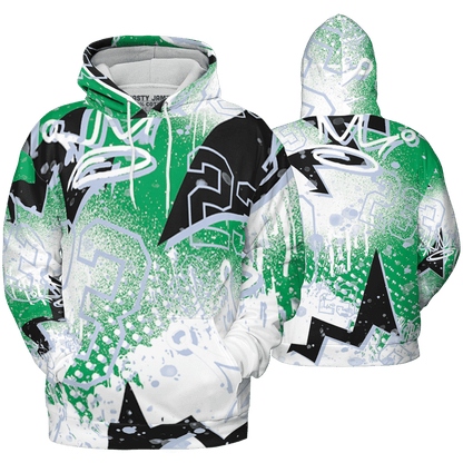 Lucky Green 5s Hoodie Match 23 King 3D All-Over Print Zigzag - NastyJamz