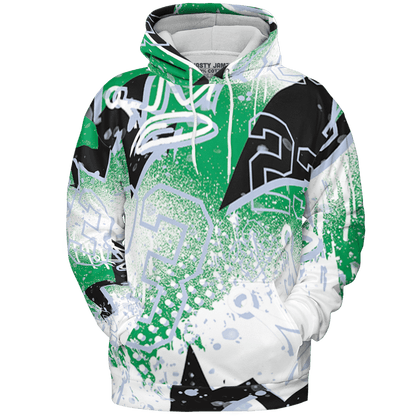 Lucky Green 5s Hoodie Match 23 King 3D All-Over Print Zigzag - NastyJamz