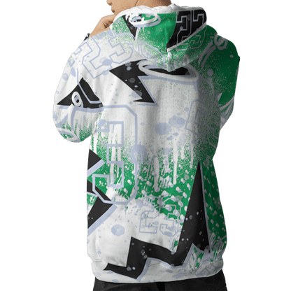 Lucky Green 5s Hoodie Match 23 King 3D All-Over Print Zigzag - NastyJamz