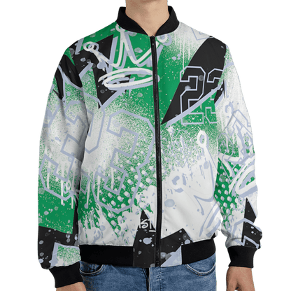 Lucky Green 5s Jacket Match 23 King 3D All-Over Print Zigzag - NastyJamz
