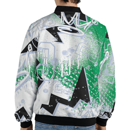 Lucky Green 5s Jacket Match 23 King 3D All-Over Print Zigzag - NastyJamz