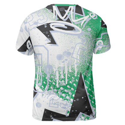 Lucky Green 5s T Shirt Match 23 King 3D All-Over Print Zigzag - NastyJamz