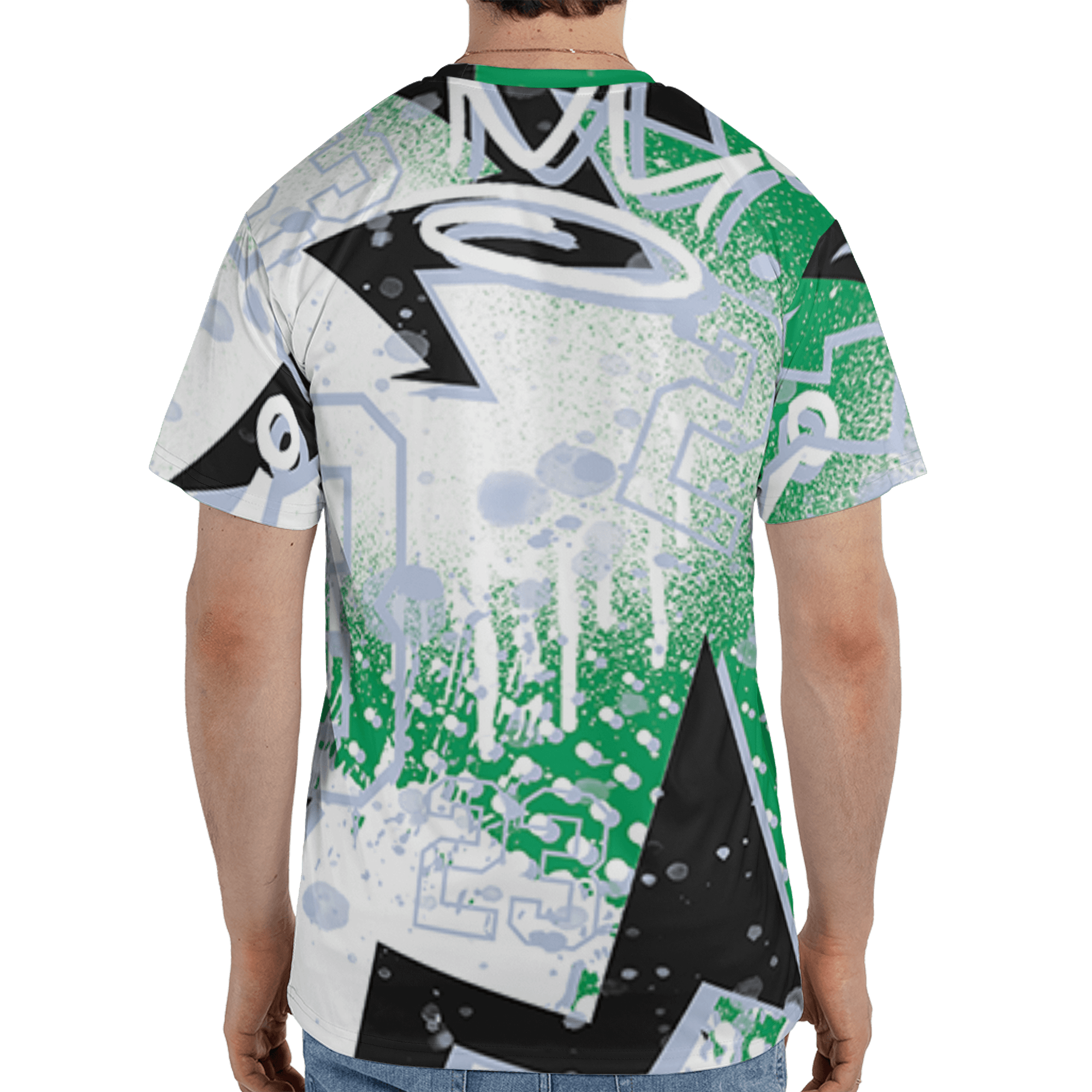 Lucky Green 5s T Shirt Match 23 King 3D All-Over Print Zigzag - NastyJamz