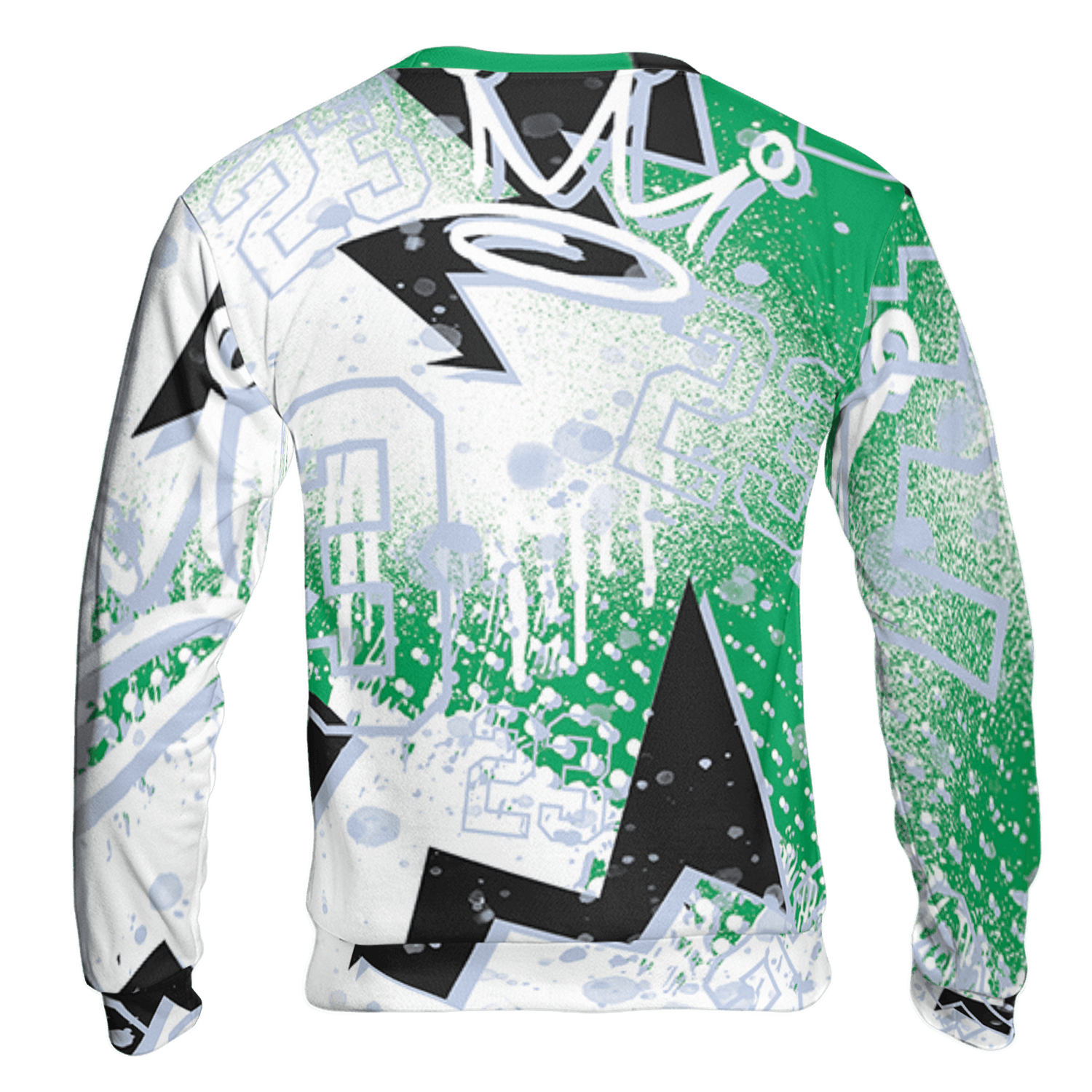 Lucky Green 5s Sweatshirt Match 23 King 3D All-Over Print Zigzag - NastyJamz