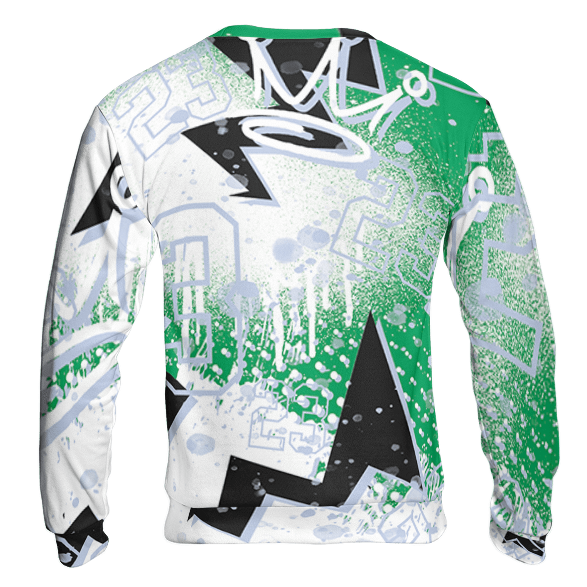 Lucky Green 5s Sweatshirt Match 23 King 3D All-Over Print Zigzag - NastyJamz