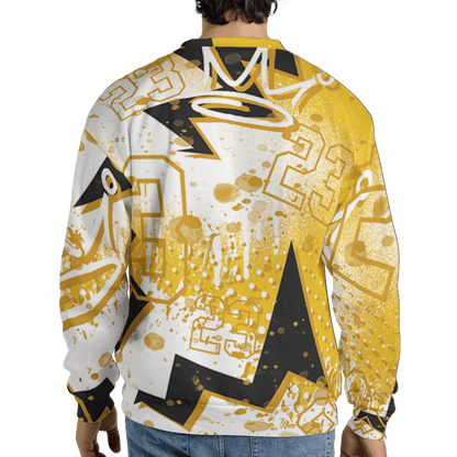 Yellow Ochre 6s Sweatshirt Match 23 King 3D All-Over Print Zigzag - NastyJamz