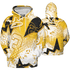 Yellow Ochre 6s Hoodie Match 23 King 3D All-Over Print Zigzag - NastyJamz