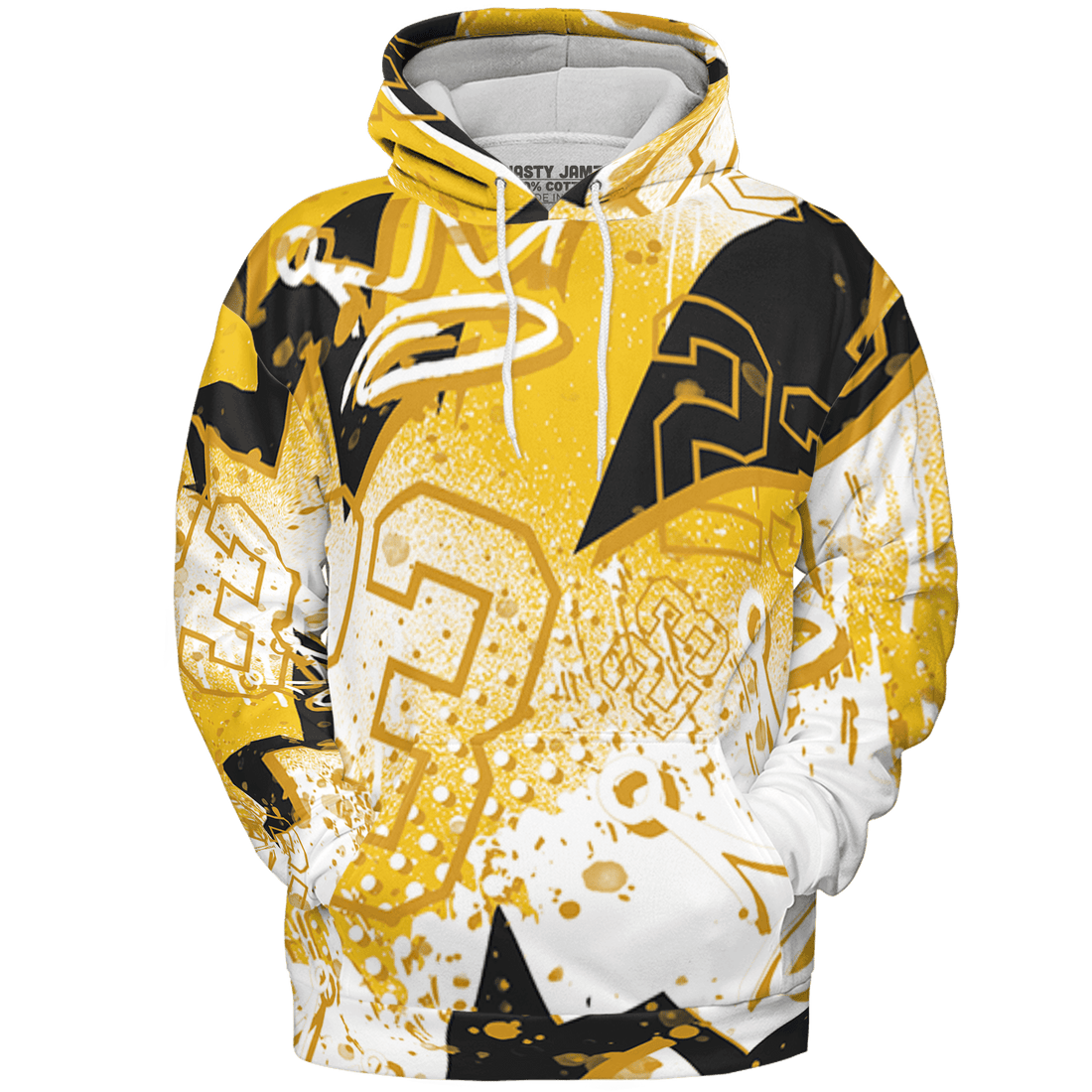 Yellow Ochre 6s Hoodie Match 23 King 3D All-Over Print Zigzag - NastyJamz