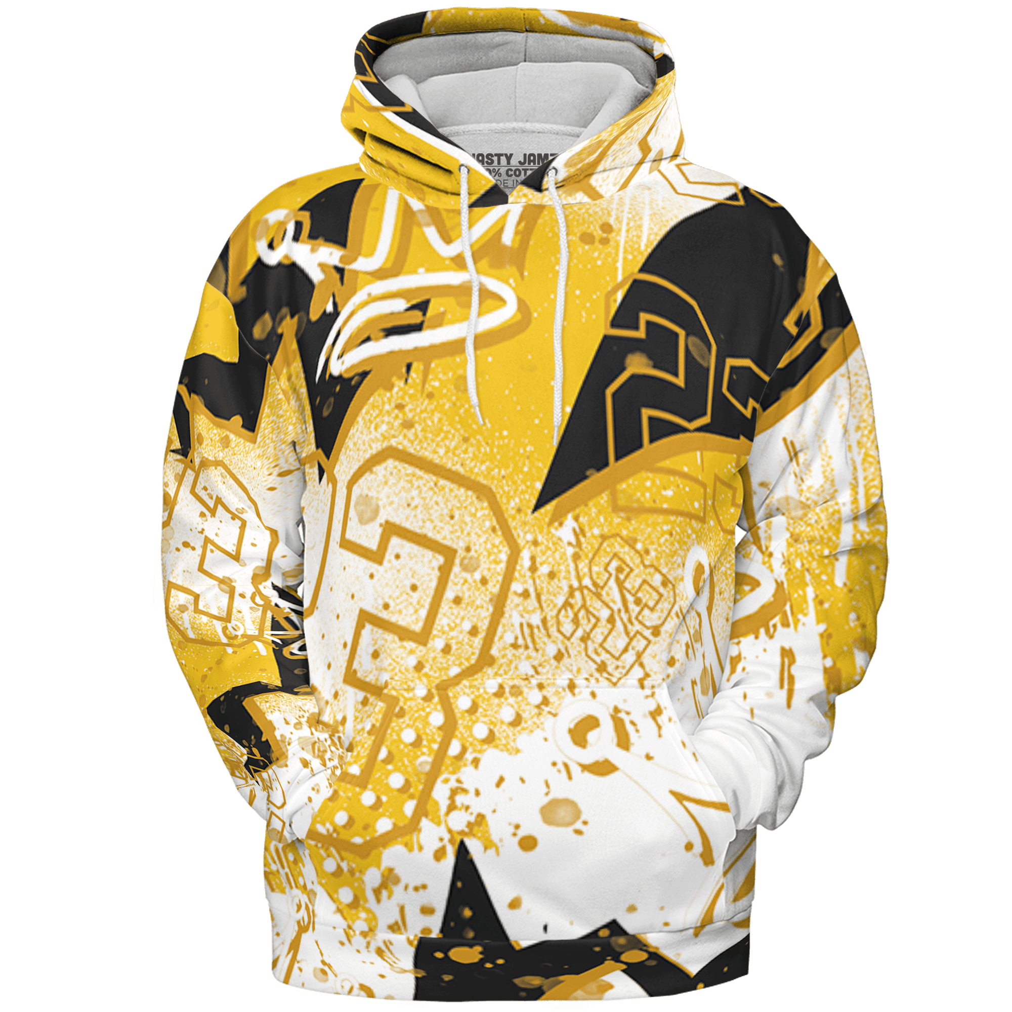 Yellow Ochre 6s Hoodie Match 23 King 3D All-Over Print Zigzag - NastyJamz