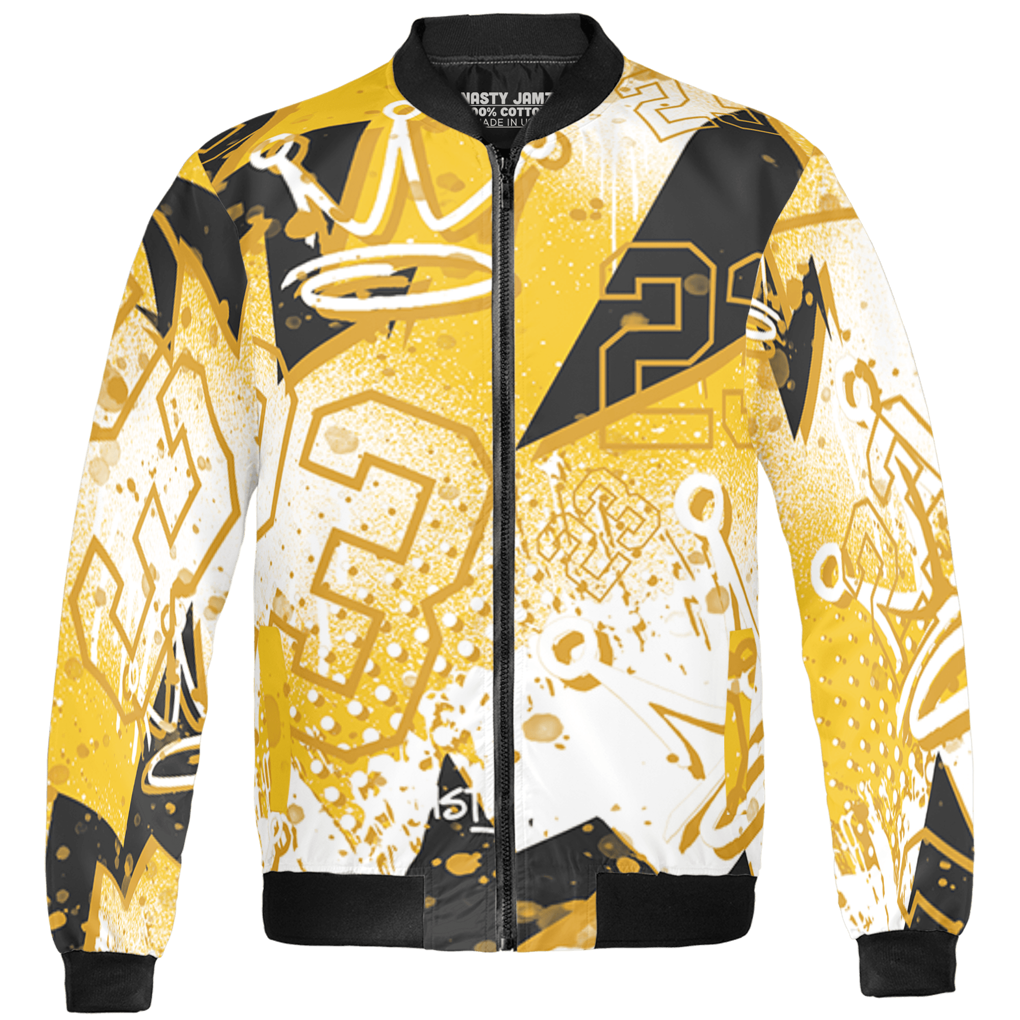 Yellow Ochre 6s Jacket Match 23 King 3D All-Over Print Zigzag - NastyJamz