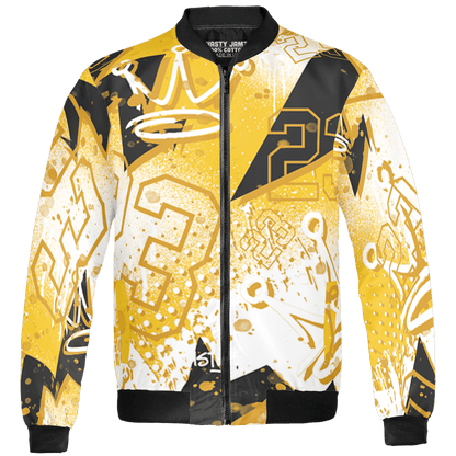 Yellow Ochre 6s Jacket Match 23 King 3D All-Over Print Zigzag - NastyJamz