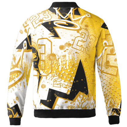 Yellow Ochre 6s Jacket Match 23 King 3D All-Over Print Zigzag - NastyJamz