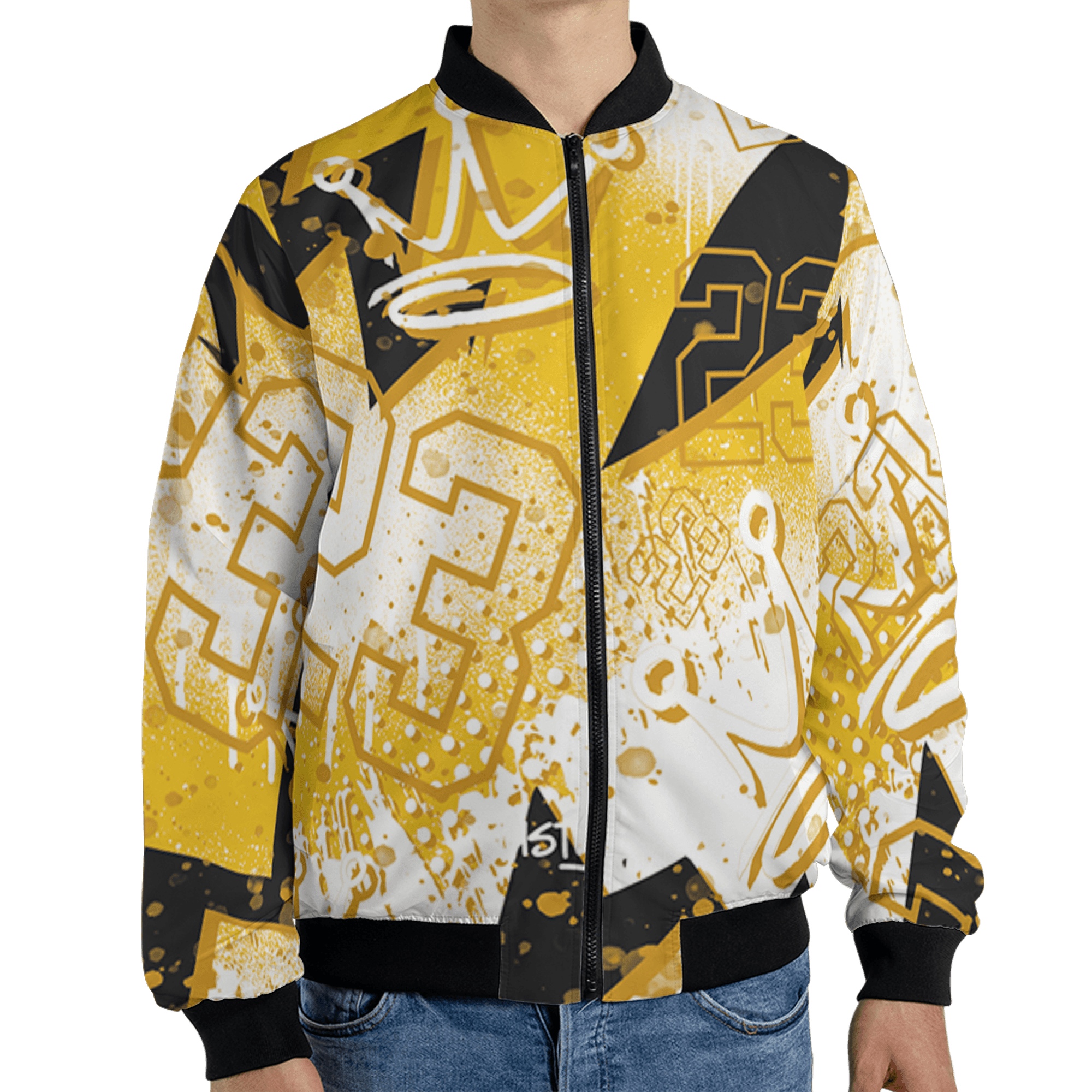 Yellow Ochre 6s Jacket Match 23 King 3D All-Over Print Zigzag - NastyJamz