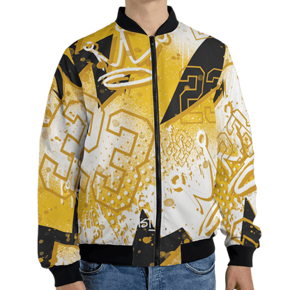 Yellow Ochre 6s Jacket Match 23 King 3D All-Over Print Zigzag - NastyJamz