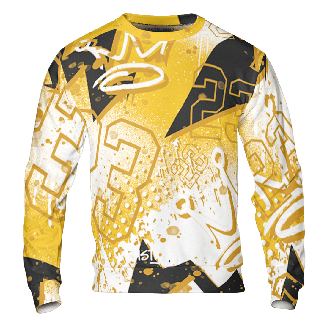Yellow Ochre 6s Sweatshirt Match 23 King 3D All-Over Print Zigzag - NastyJamz