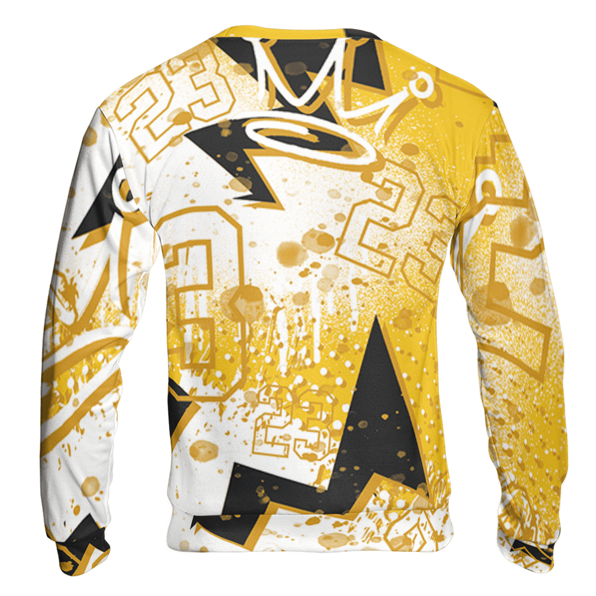 Yellow Ochre 6s Sweatshirt Match 23 King 3D All-Over Print Zigzag - NastyJamz