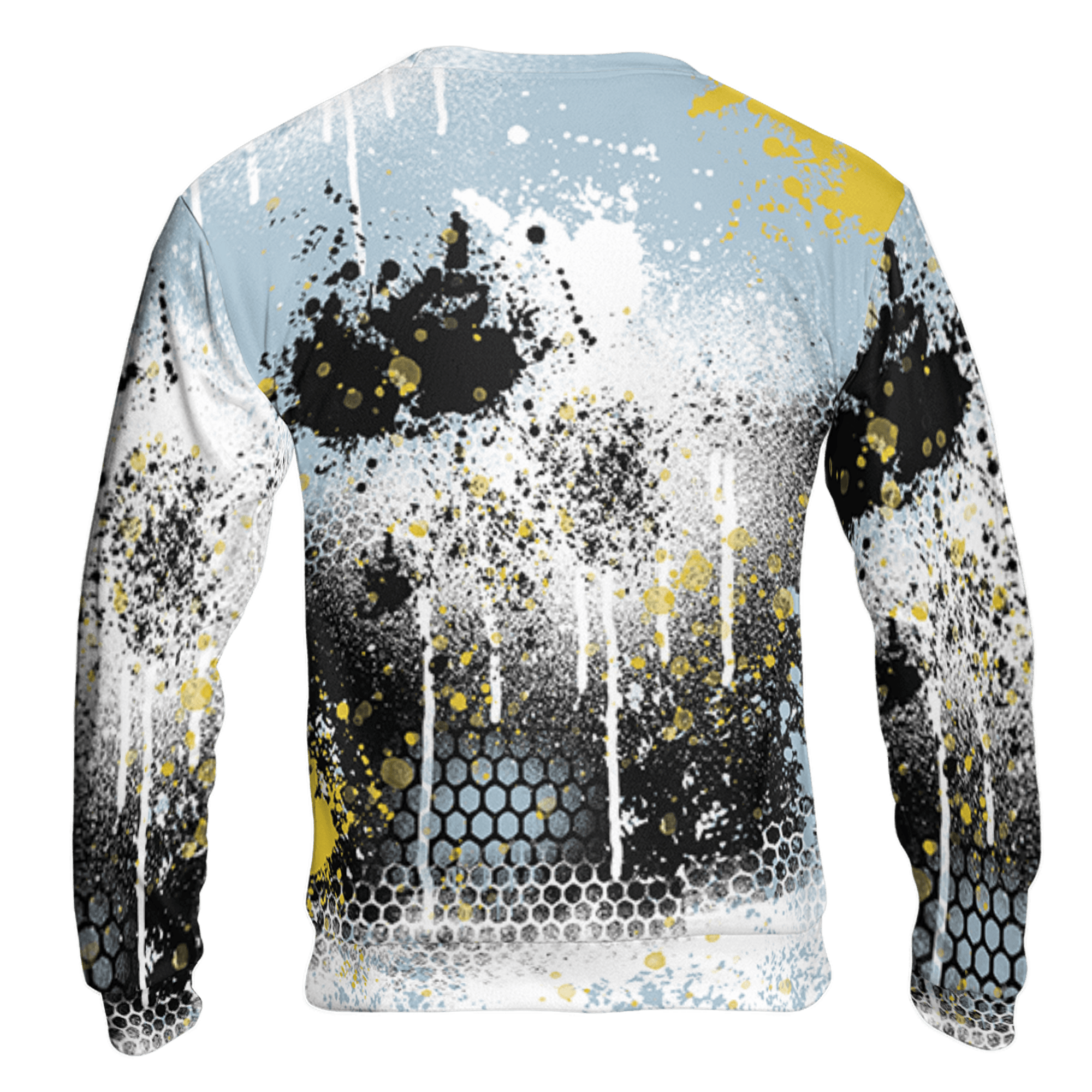 Blue Grey 13s Sweatshirt Match 23 Painted Graffiti 3D All-Over Print - NastyJamz