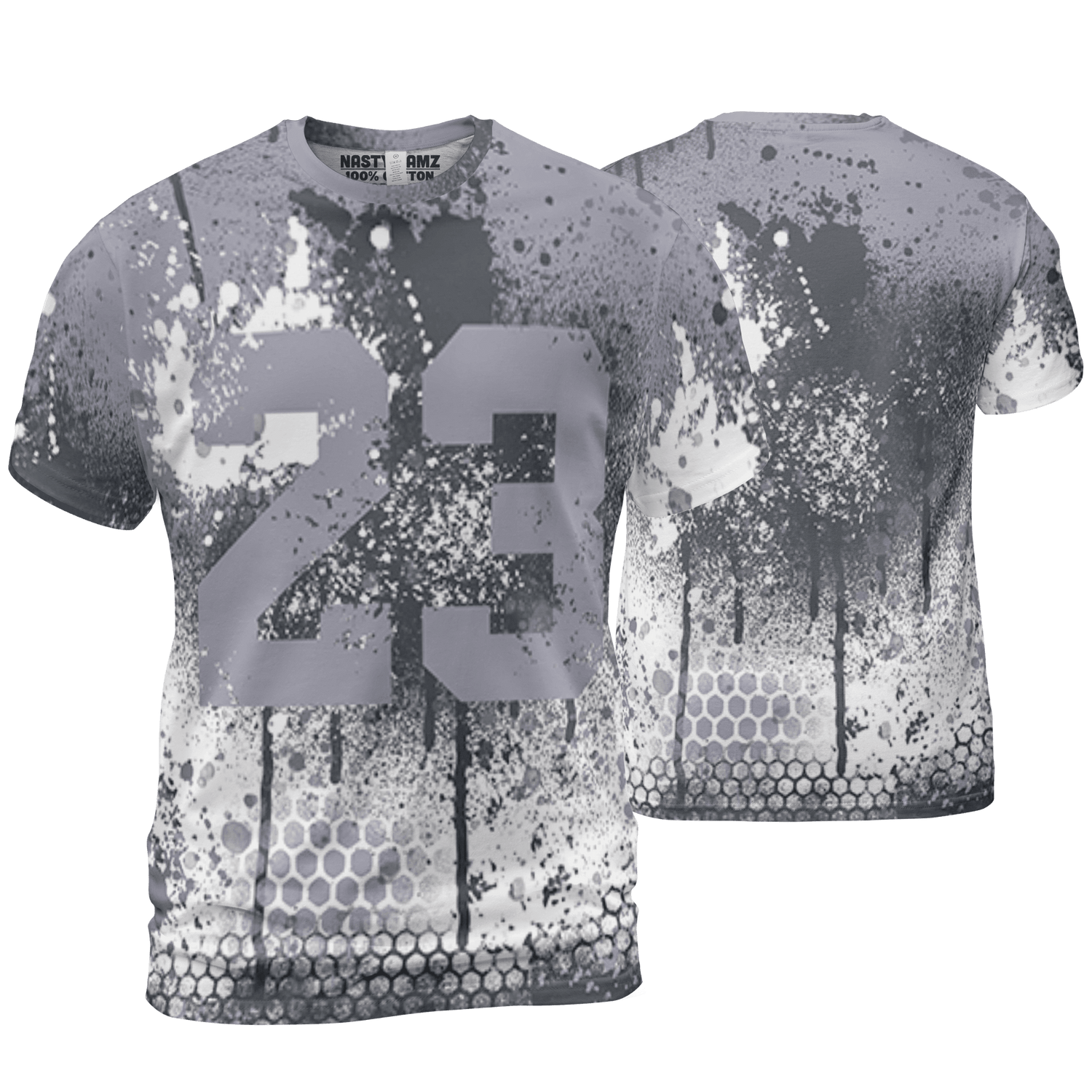 Stealth 14s T Shirt Match 23 Painted Graffiti 3D All-Over Print - NastyJamz