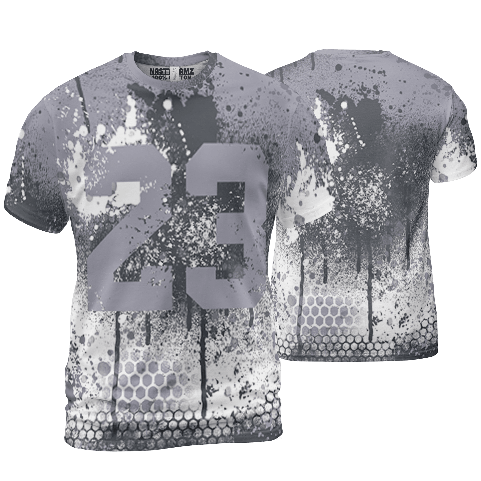 Stealth 14s T Shirt Match 23 Painted Graffiti 3D All-Over Print - NastyJamz