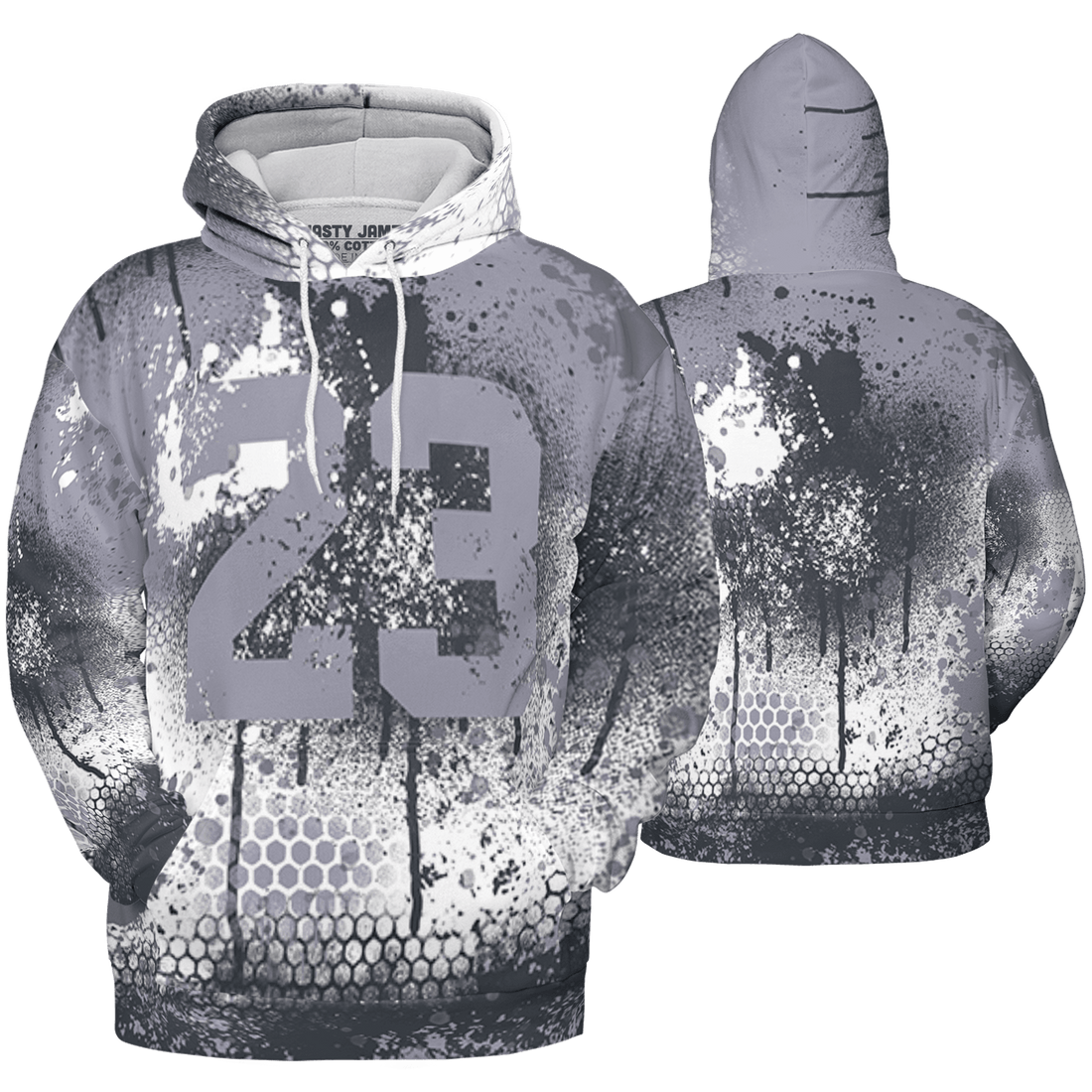 Stealth 14s Hoodie Match 23 Painted Graffiti 3D All-Over Print - NastyJamz