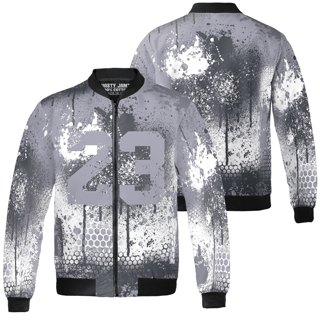 Stealth 14s Jacket Match 23 Painted Graffiti 3D All-Over Print - NastyJamz
