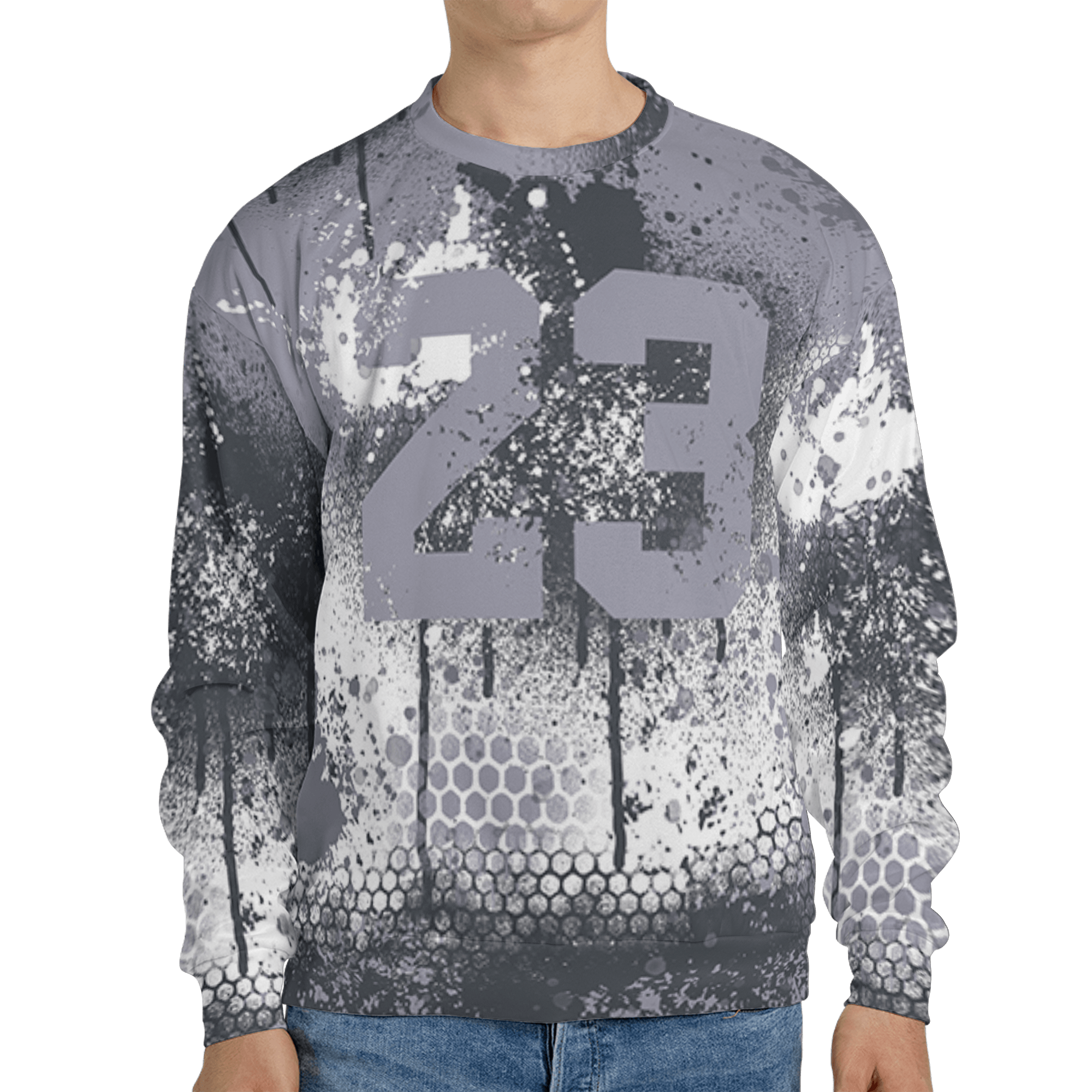 Stealth 14s Sweatshirt Match 23 Painted Graffiti 3D All-Over Print - NastyJamz