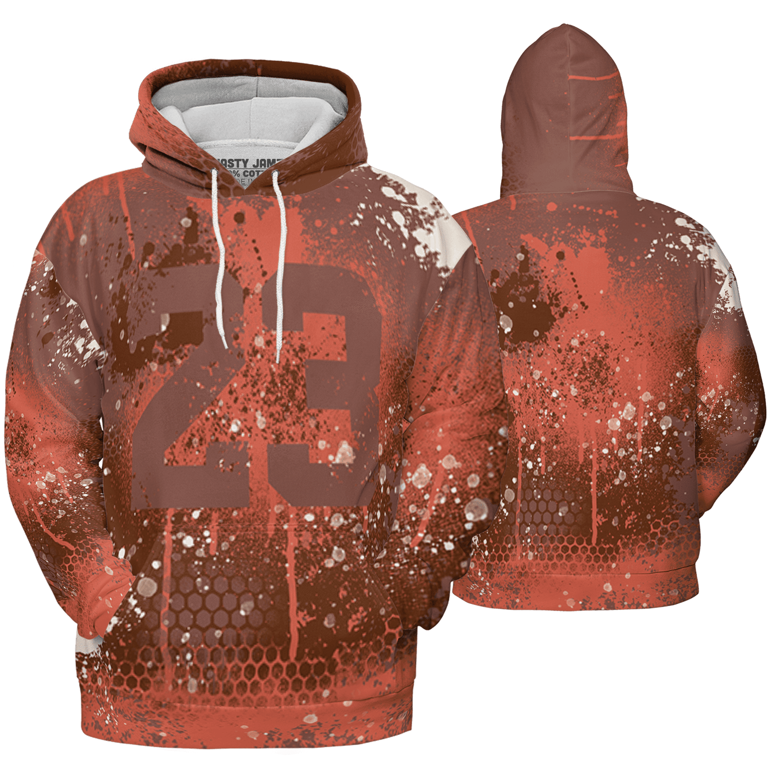 High OG Dusted Clay 1s Hoodie Match 23 Painted Graffiti 3D All-Over Print - NastyJamz