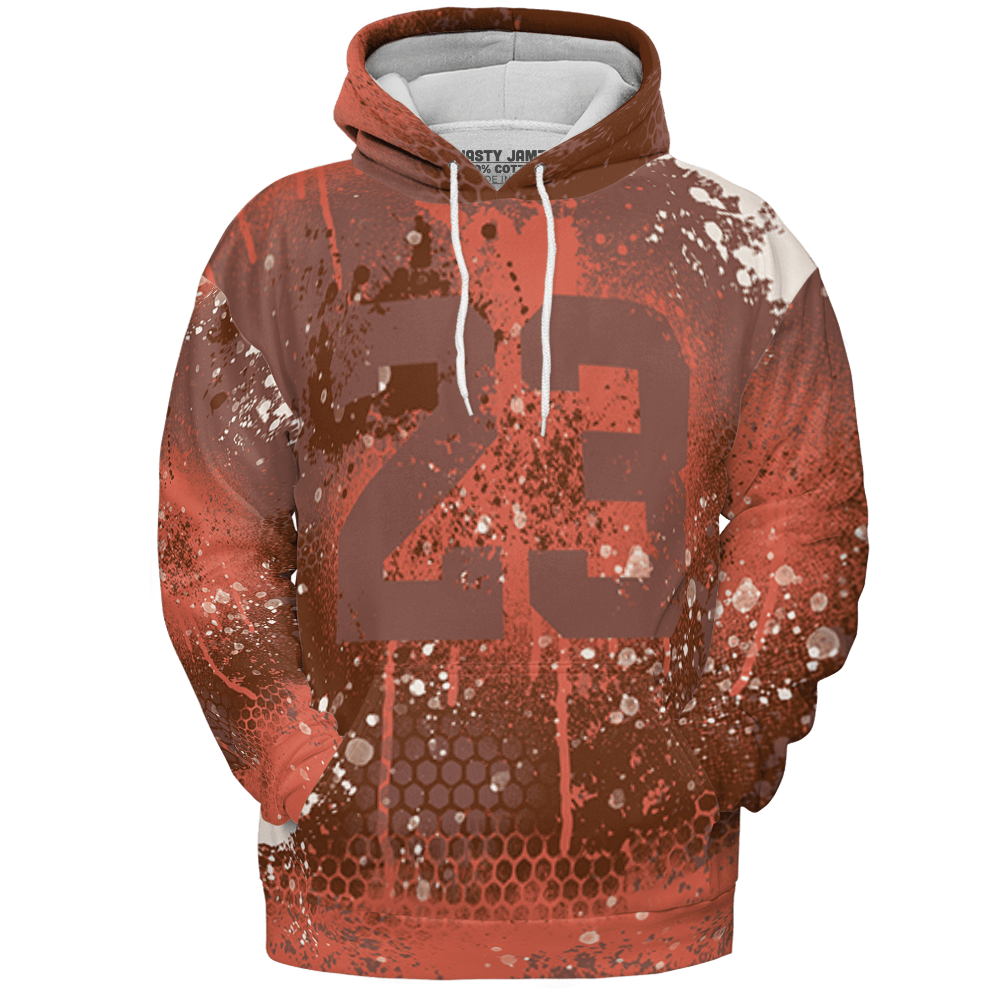 High OG Dusted Clay 1s Hoodie Match 23 Painted Graffiti 3D All-Over Print - NastyJamz