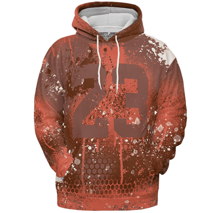 High OG Dusted Clay 1s Hoodie Match 23 Painted Graffiti 3D All-Over Print - NastyJamz
