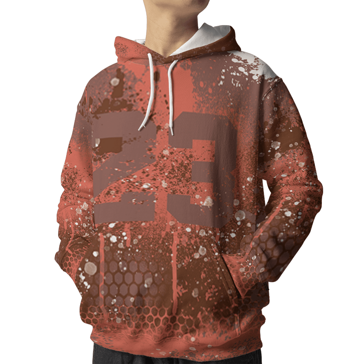 High OG Dusted Clay 1s Hoodie Match 23 Painted Graffiti 3D All-Over Print - NastyJamz
