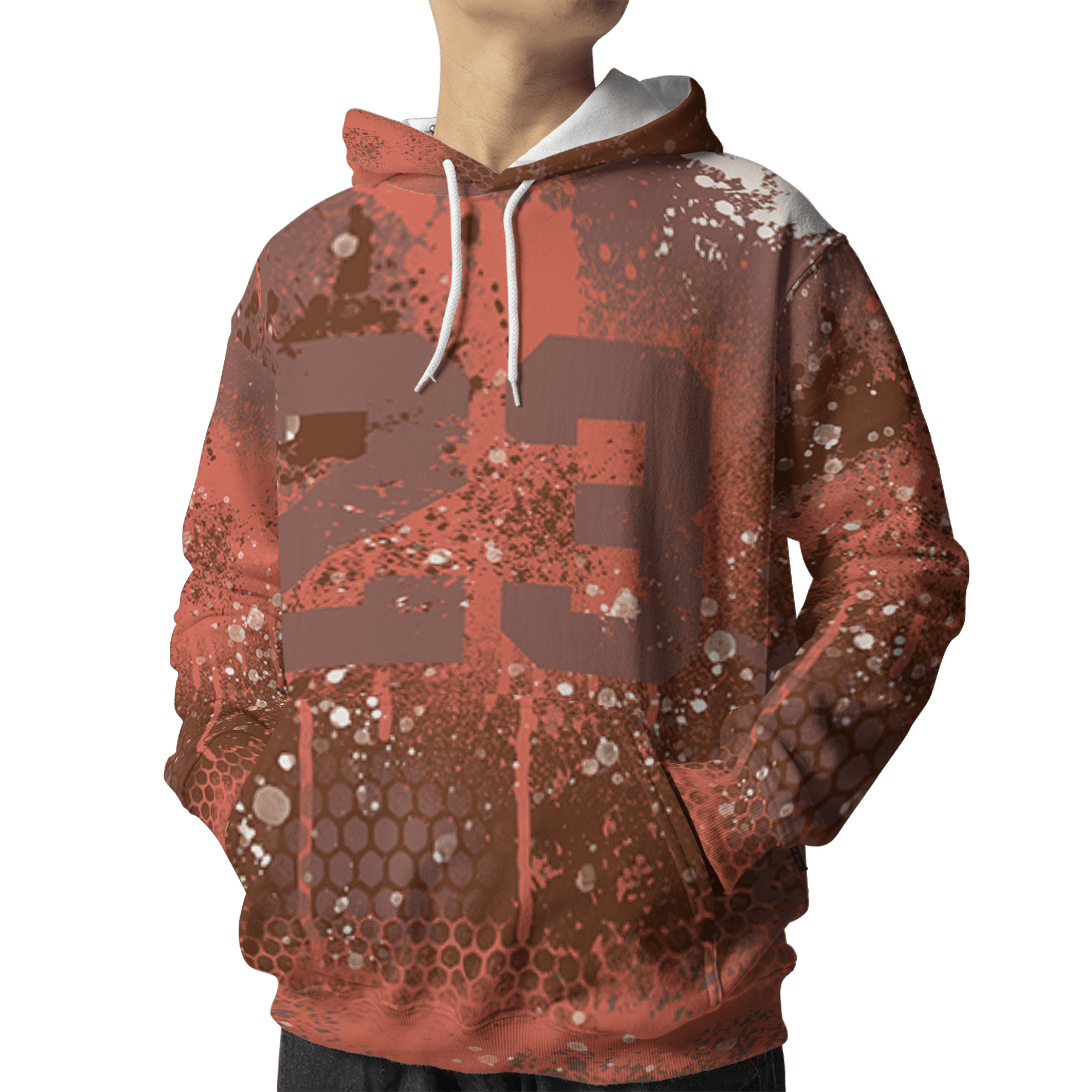 High OG Dusted Clay 1s Hoodie Match 23 Painted Graffiti 3D All-Over Print - NastyJamz