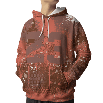 High OG Dusted Clay 1s Hoodie Match 23 Painted Graffiti 3D All-Over Print - NastyJamz