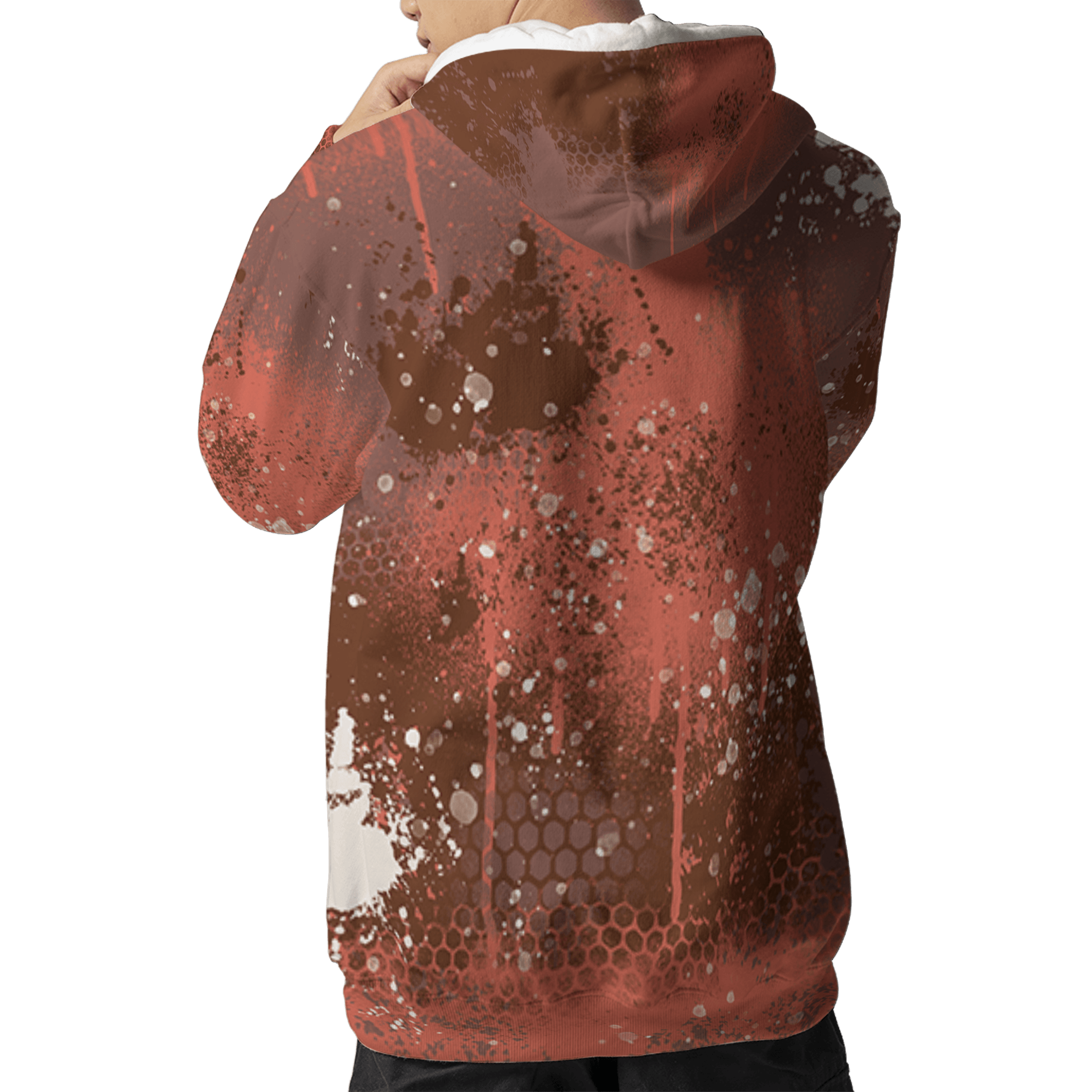High OG Dusted Clay 1s Hoodie Match 23 Painted Graffiti 3D All-Over Print - NastyJamz