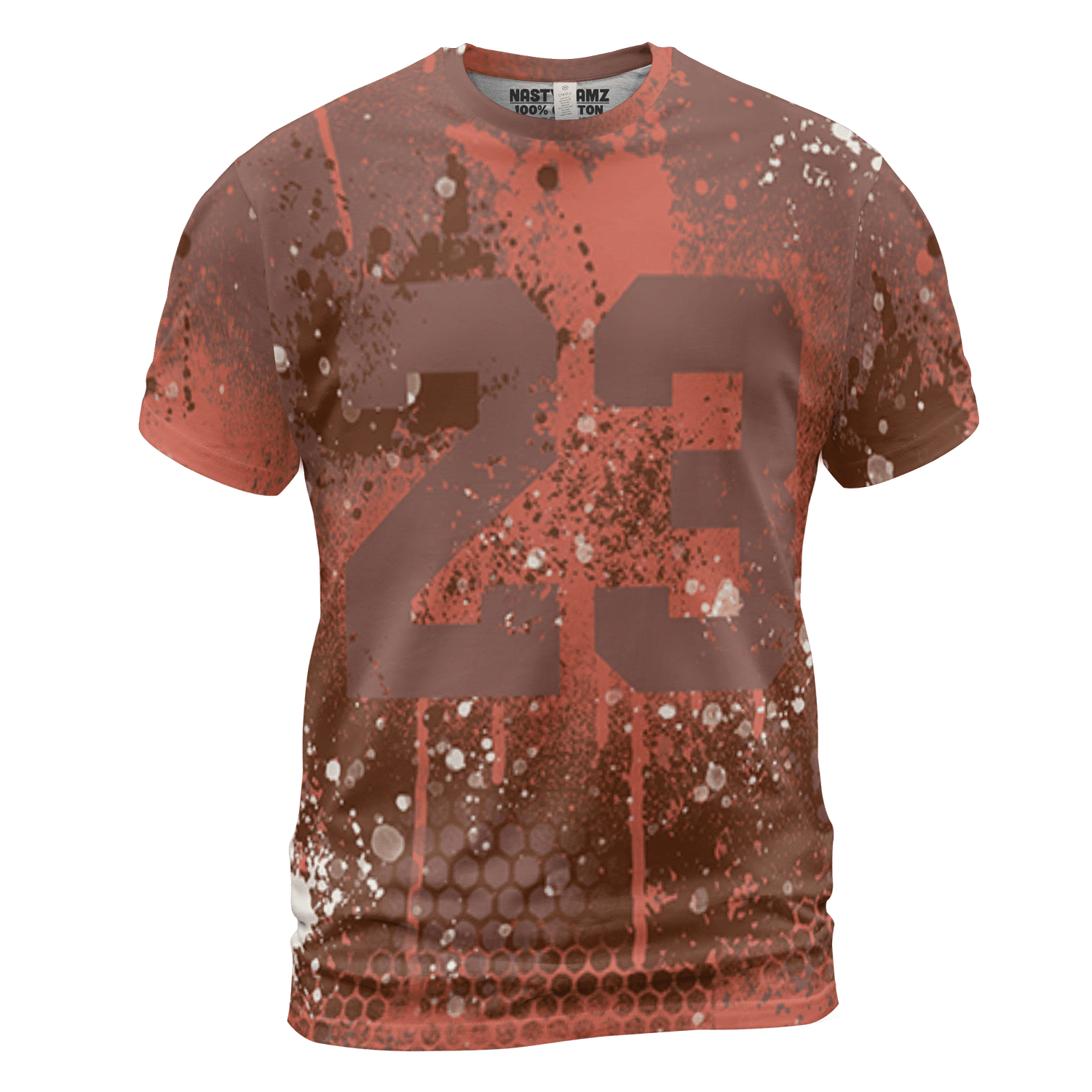 High OG Dusted Clay 1s T Shirt Match 23 Painted Graffiti 3D All-Over Print - NastyJamz