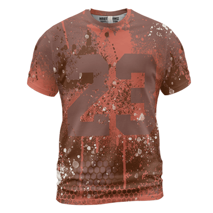 High OG Dusted Clay 1s T Shirt Match 23 Painted Graffiti 3D All-Over Print - NastyJamz