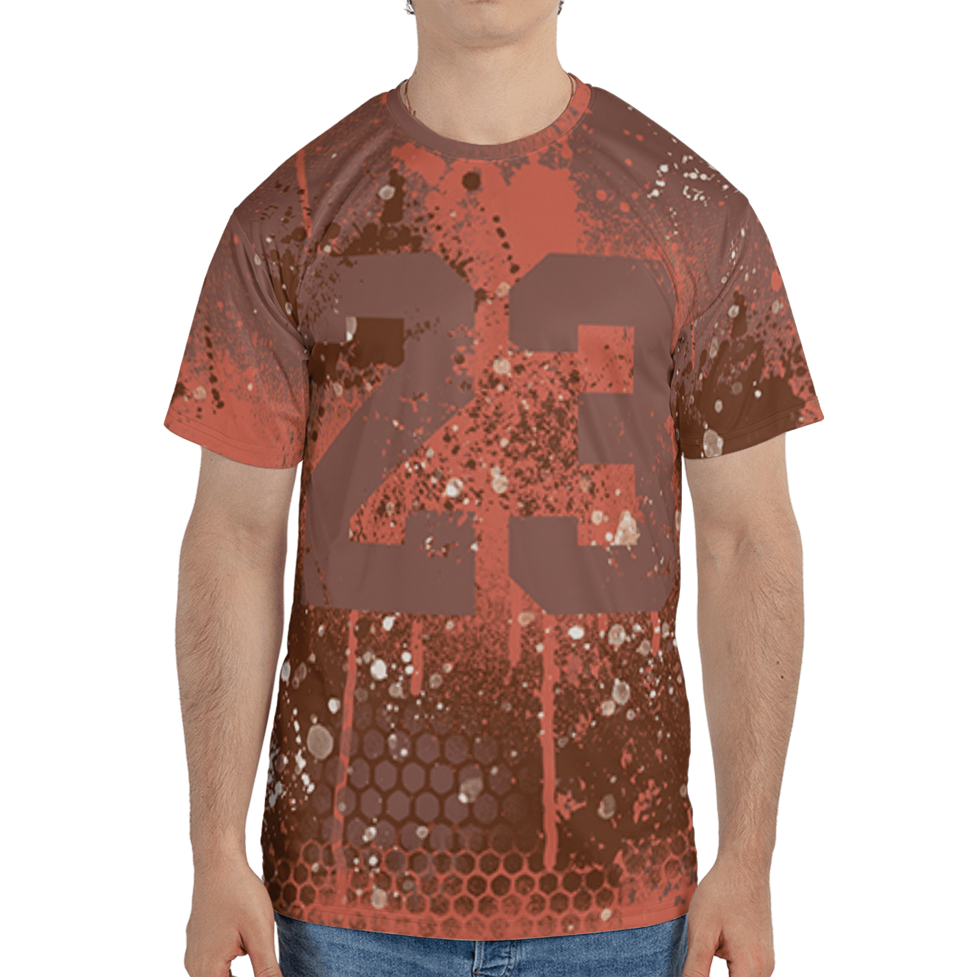 High OG Dusted Clay 1s T Shirt Match 23 Painted Graffiti 3D All-Over Print - NastyJamz