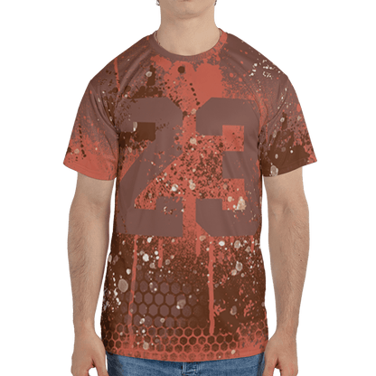 High OG Dusted Clay 1s T Shirt Match 23 Painted Graffiti 3D All-Over Print - NastyJamz