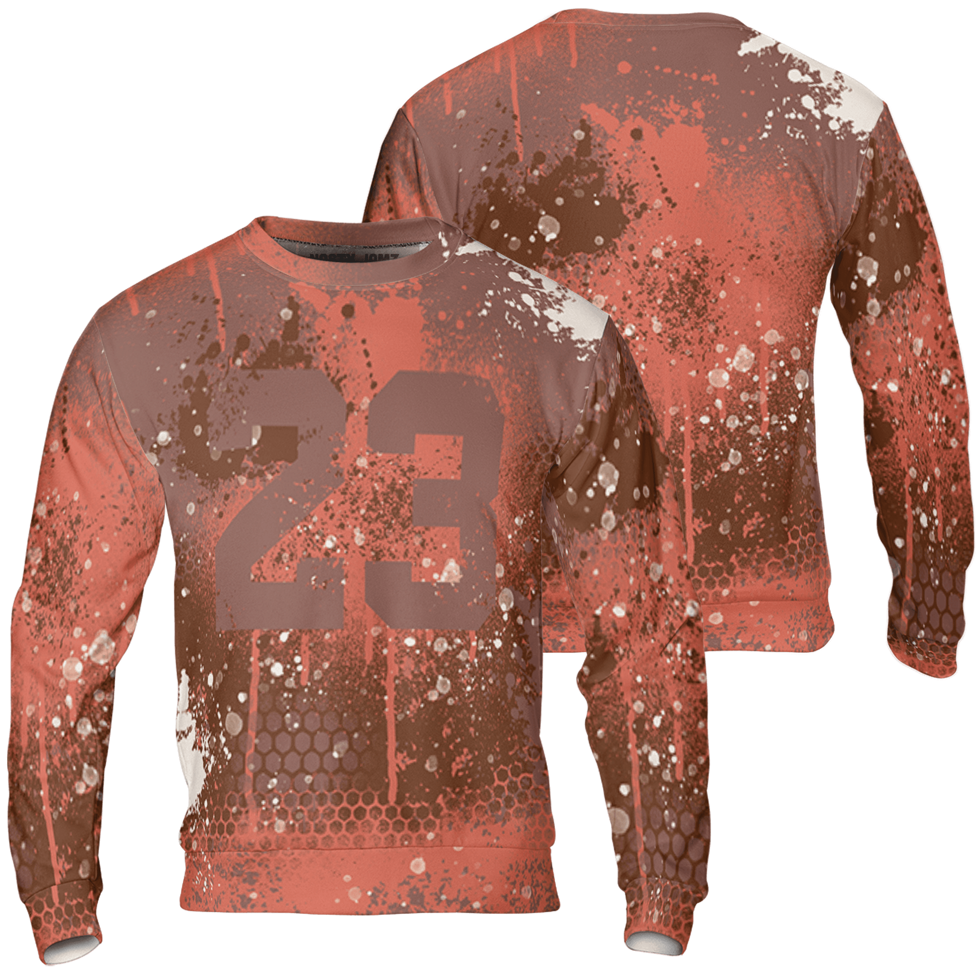 High OG Dusted Clay 1s Sweatshirt Match 23 Painted Graffiti 3D All-Over Print - NastyJamz