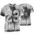 Retro High OG Black White 1s T Shirt Match 23 Painted Graffiti 3D All-Over Print - NastyJamz