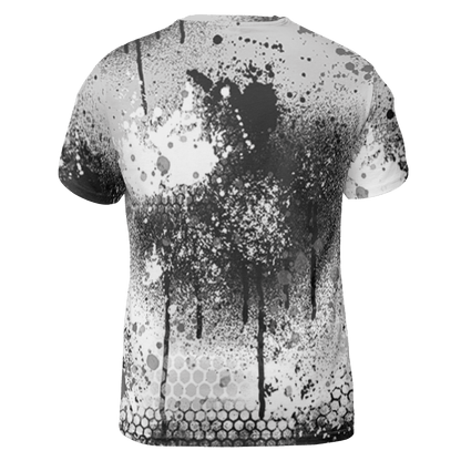 Retro High OG Black White 1s T Shirt Match 23 Painted Graffiti 3D All-Over Print - NastyJamz