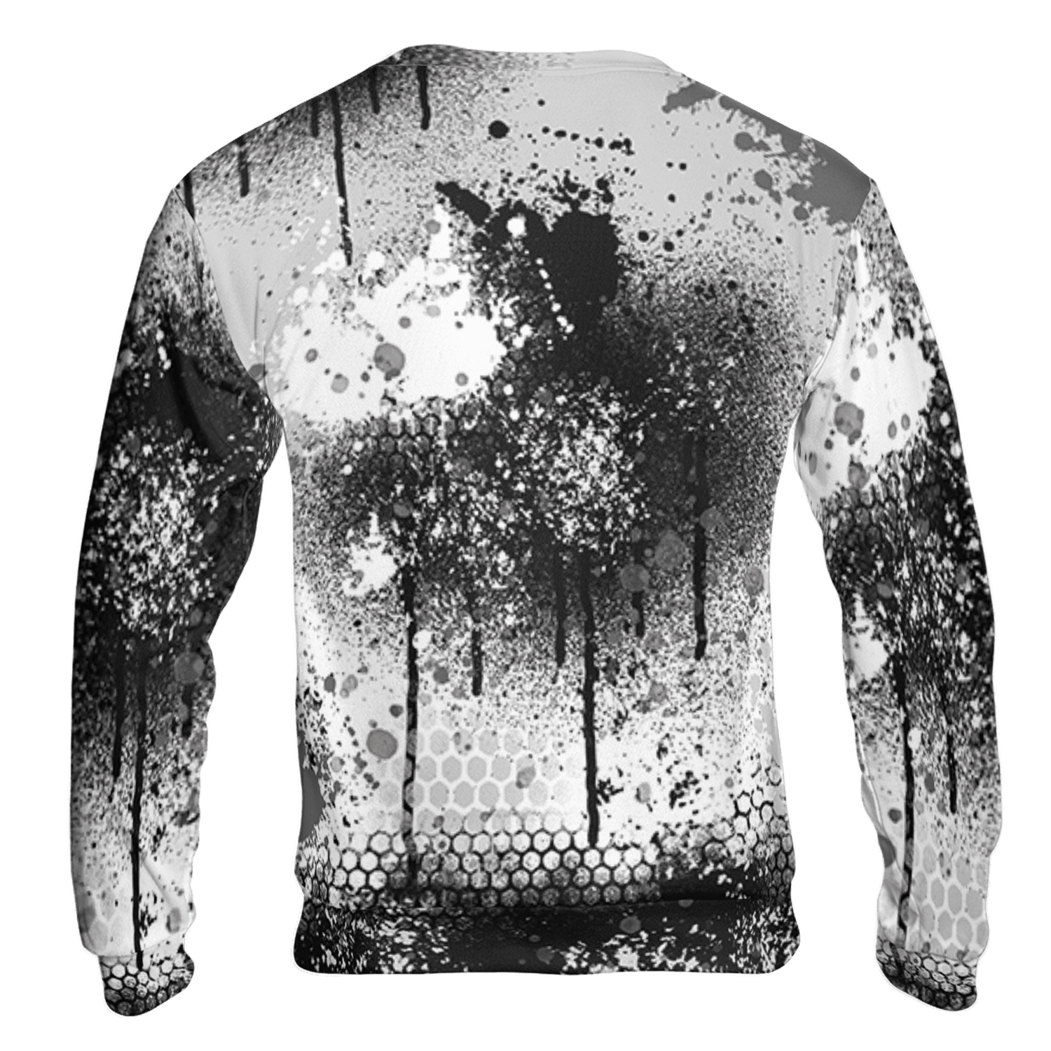Retro High OG Black White 1s Sweatshirt Match 23 Painted Graffiti 3D All-Over Print - NastyJamz