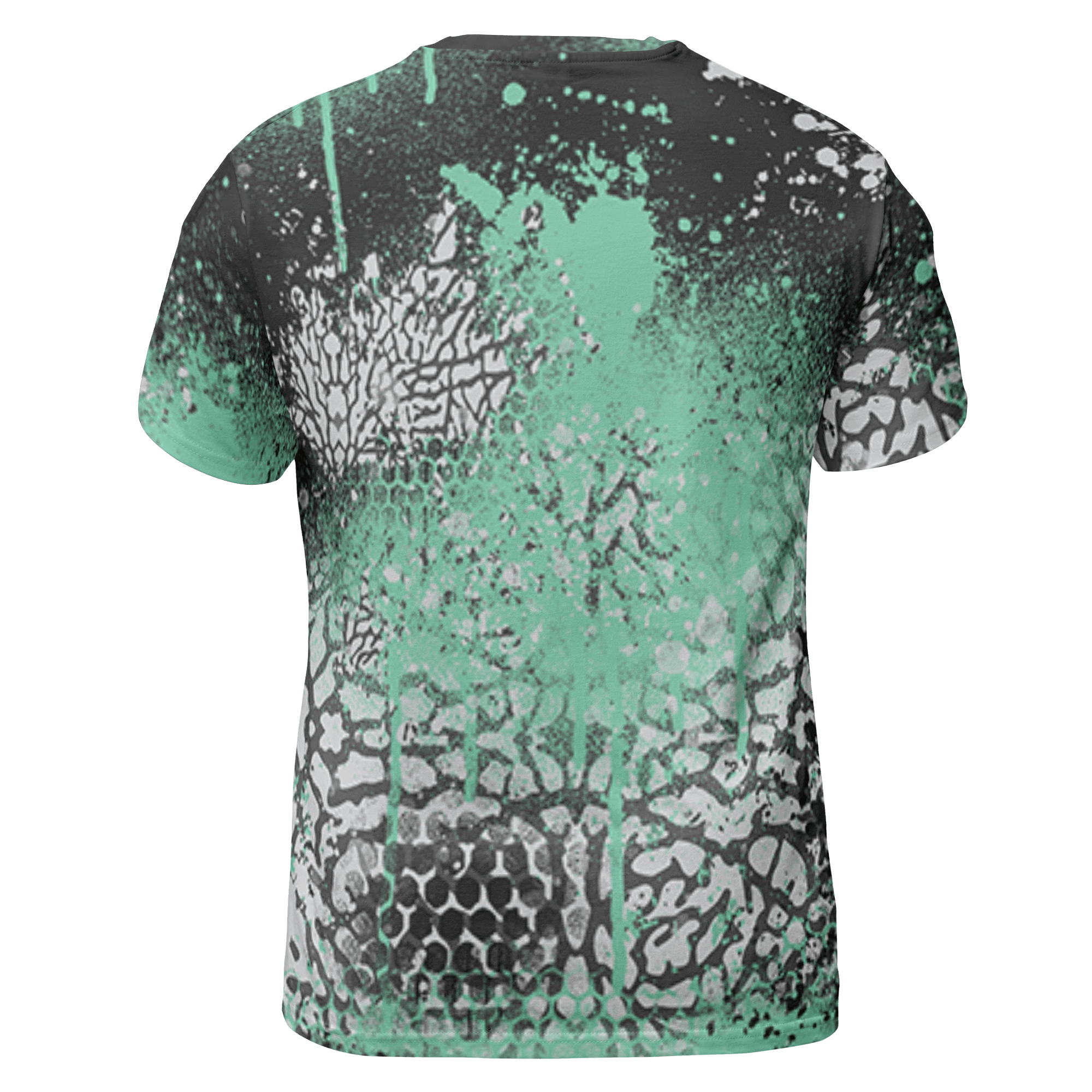 Green Glow 3s T Shirt Match 23 Painted Graffiti 3D All-Over Print - NastyJamz