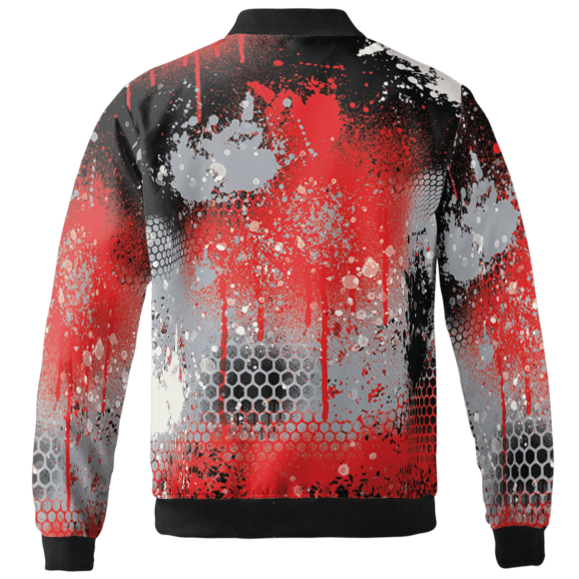Bred Reimagined 4s Jacket Match 23 Painted Graffiti 3D All-Over Print - NastyJamz